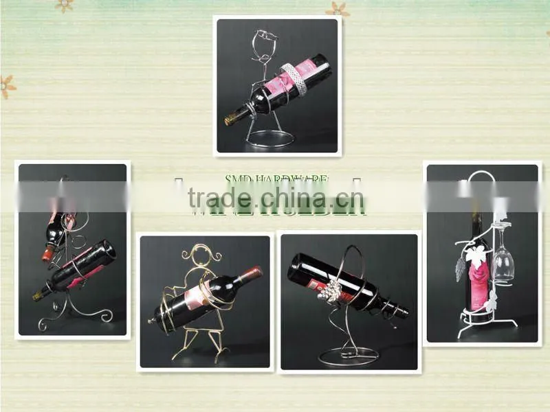 Novelty Chrome Iron Wine Holder