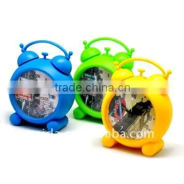 plastic twin bell table alarm clock