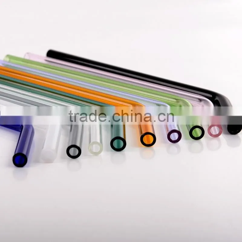 Health Body Multicolored Available Straight & Bent Glass Straw