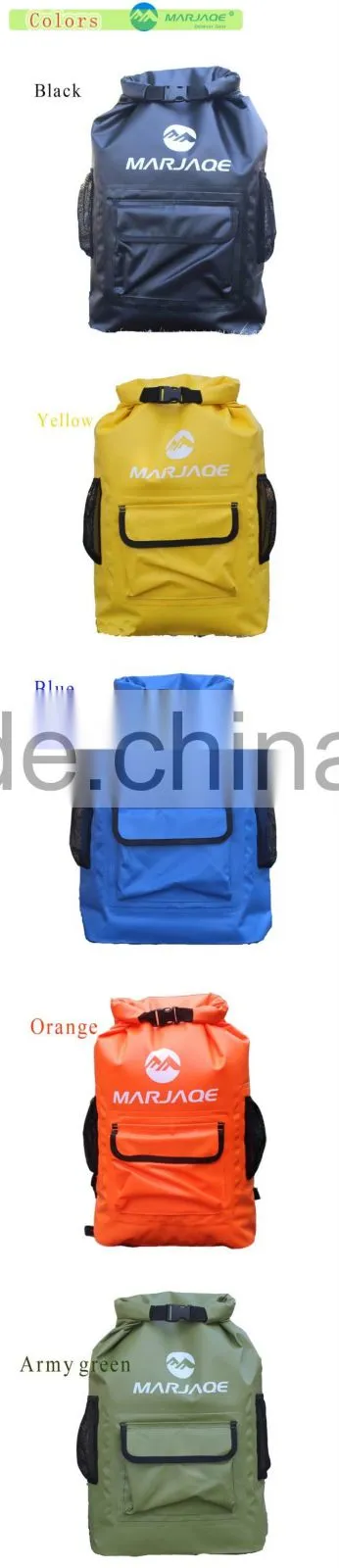 22 Liter Waterproof Backpack For Hiking Waterproof Foldable Backpack 500D PVC Tarpaulin Camping Backpack