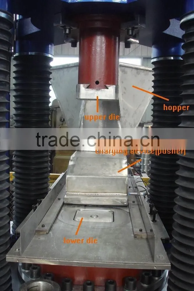 Magnesium oxide powder hydraulic briquette press machine