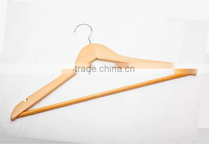 Wooden clothes hanger