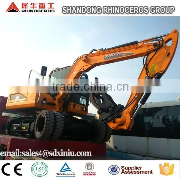 XINIU X8 8 ton mini excavator with 0.3 cbm bucket