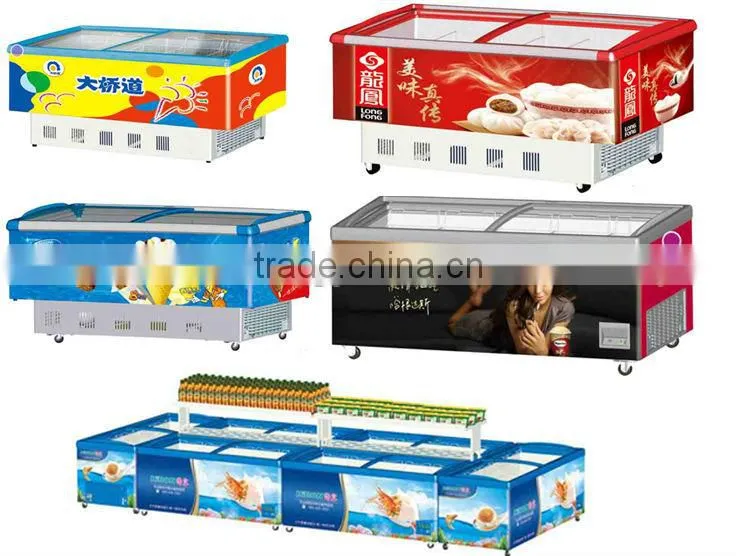 Commercial Supermarket Island Showcase