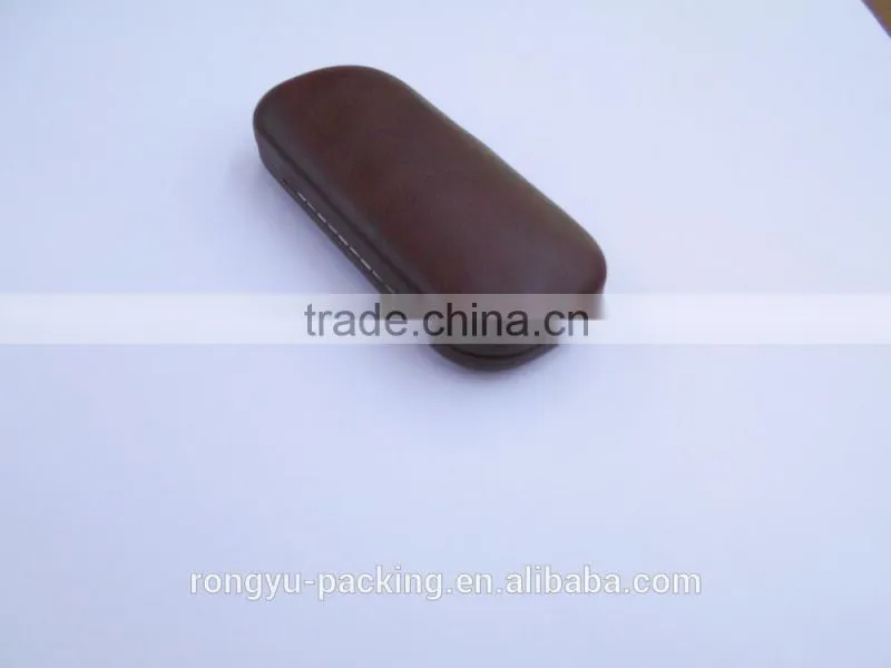 aluminum hard shell reading PU leather glasses case