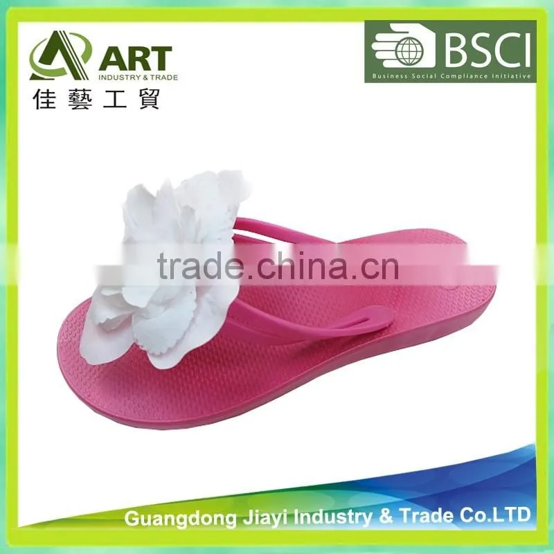 Hot sale flower lady flip flops, beach flip flops, summer slipper