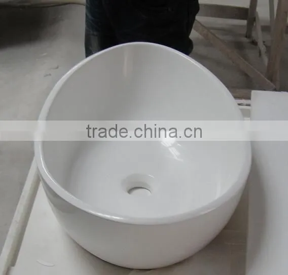 China manufacture,wall hung wash basin solid surface wash basin,Artificial Stone Washing Basin