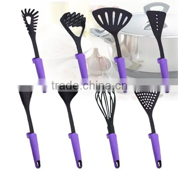 New Design Nylon Material Kichenware Cooking Utensils With Plastic Handle