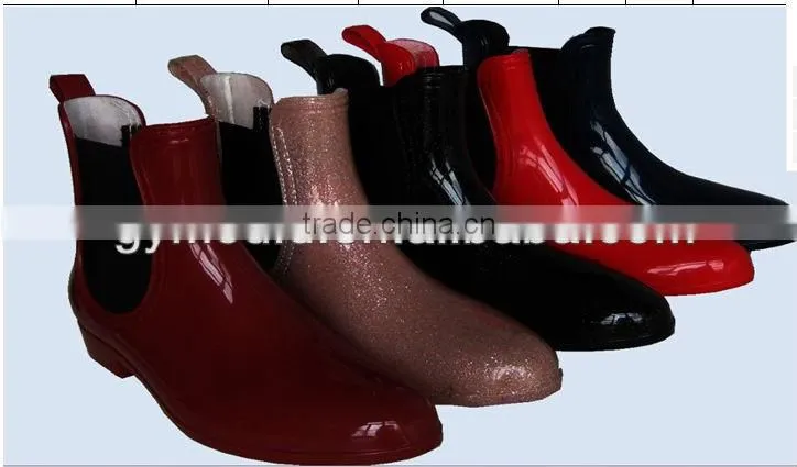 Women Fashion ankle Rain Boots