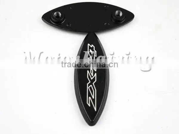 Mirror Base Plates for Kawasaki Ninja ZX-14 ZX14 R ZX-14R ZX1400 2006-2009 BLACK MT222-006