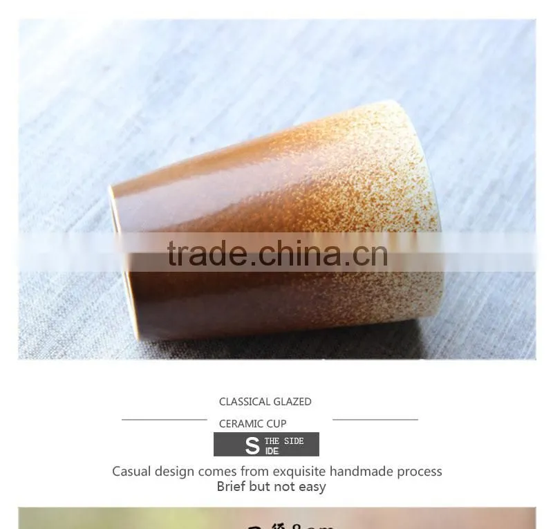 Natural color gradient ceramic tea mug CC-C070