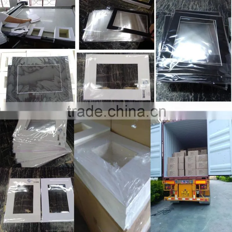 Heart opening matboard special shape matboard custom special shape matboard