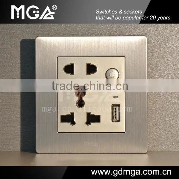 sockets with USB & electrical socket USB 220V & USB wall plug