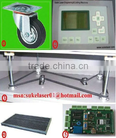 Wood Acrylic Leather Rubber Laser Engraver Cutting Machine