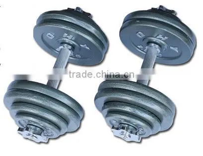 Dumbbells with hammer tone paint