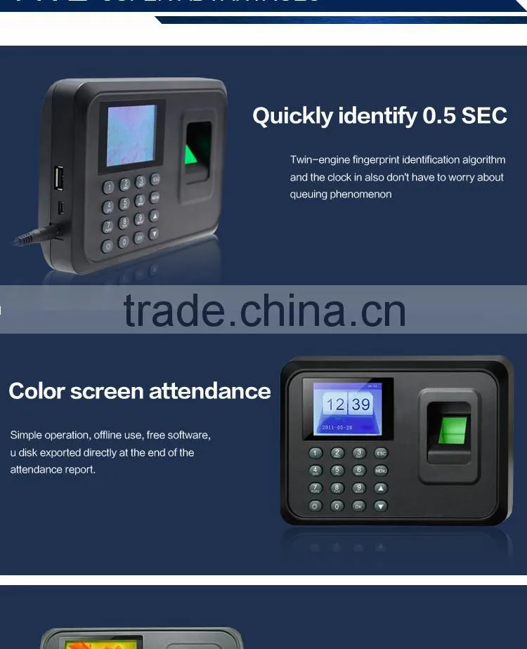 Wholesales Remote Identification System Fingerprint Time and Attendance System