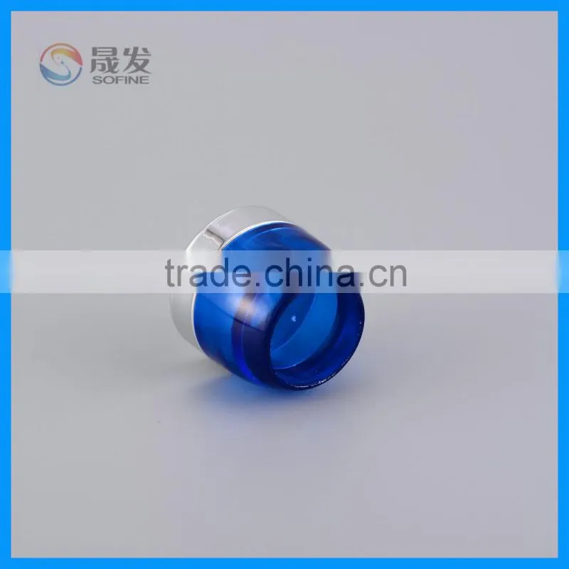 Clear plating cap small cosmetic jar