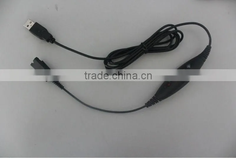 Professional noise cancelling call center headset with QD optional