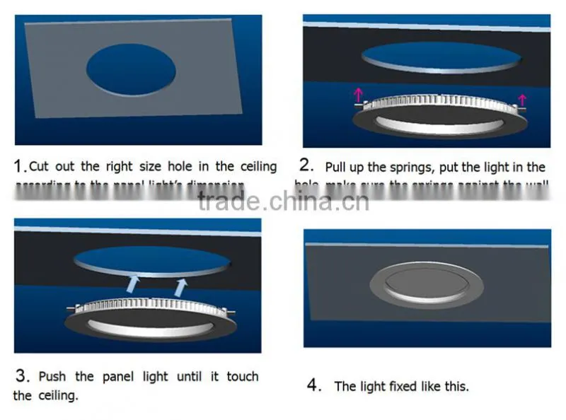 Ceiling Round Led Panel Light 12W TUV GS CB CE RoHS SAA