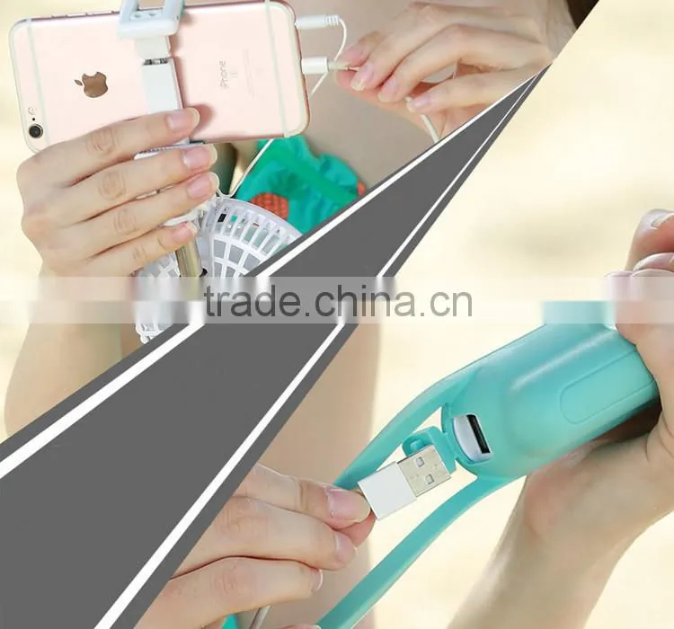 Christmas Gift 3 in1 function powerbank unreal selfie stick with fan