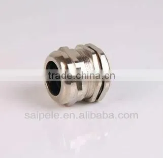2013 New waterproof electric brass cable gland with rubber seal