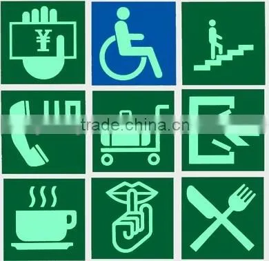 EL signs with hight brightness quality and long life span for traffic and building