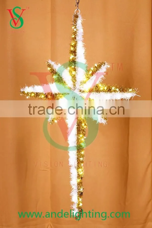 Factory price high quality garland LED motif light Eight Star light