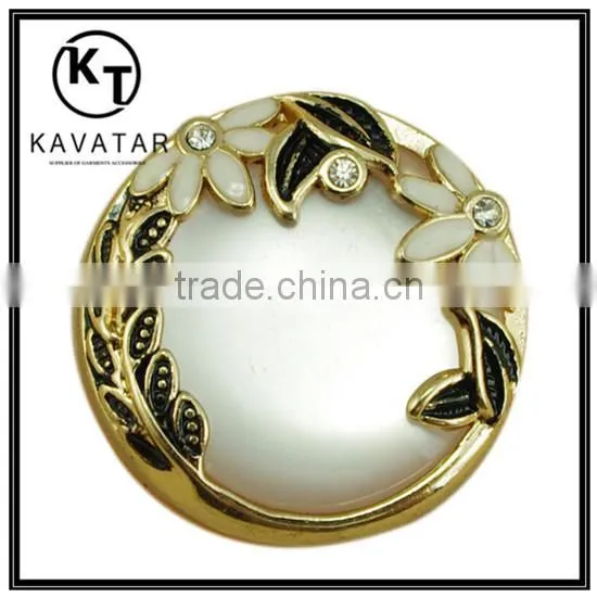 One hole resin rhinestones military coat buttons