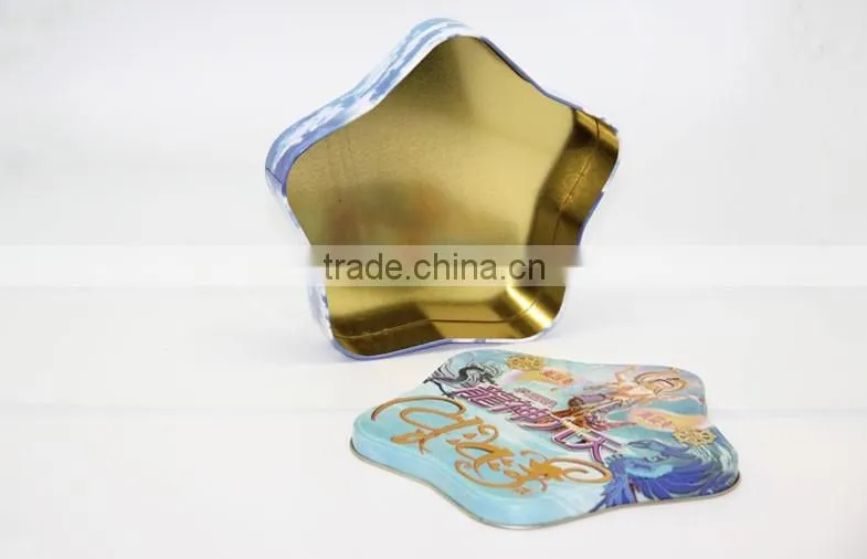 Customer design shape candy tin box star tin