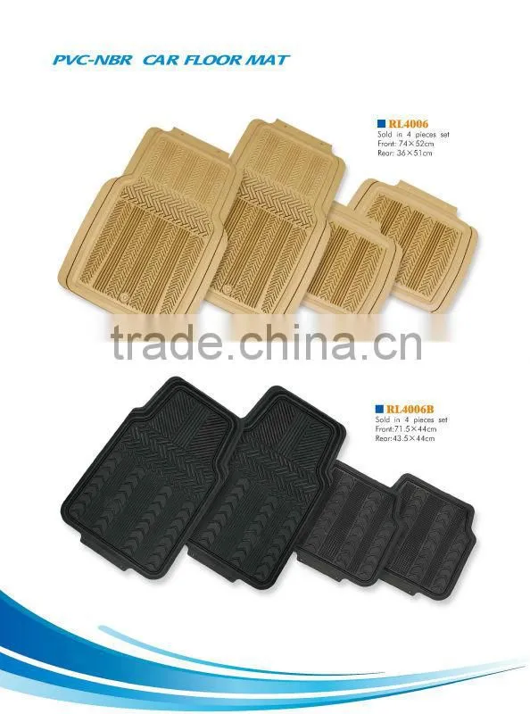XRACING Hot Sale Anti Slip PVC Popular Aluminum Car Mat