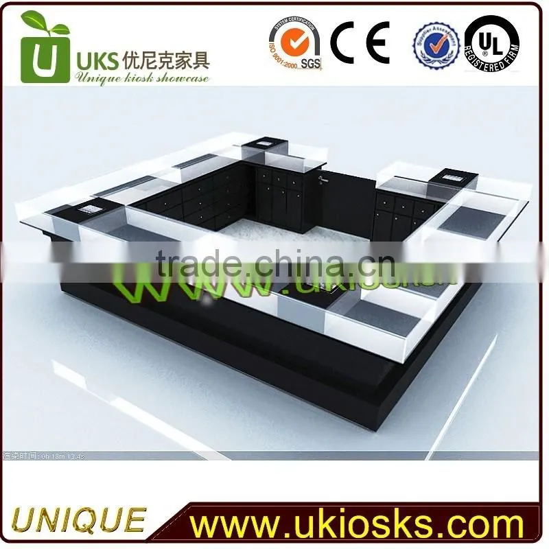 fashionable shopping mall sunglass kiosk showcase design for sale with factory price