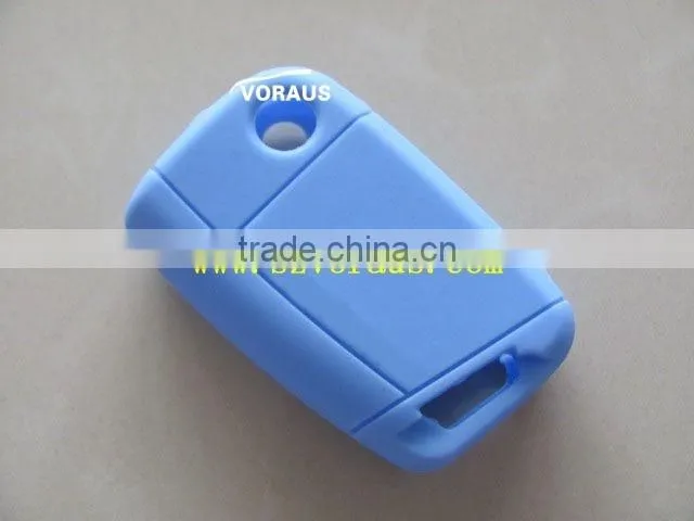 V 3 button smart key pack (light blue) silica gel