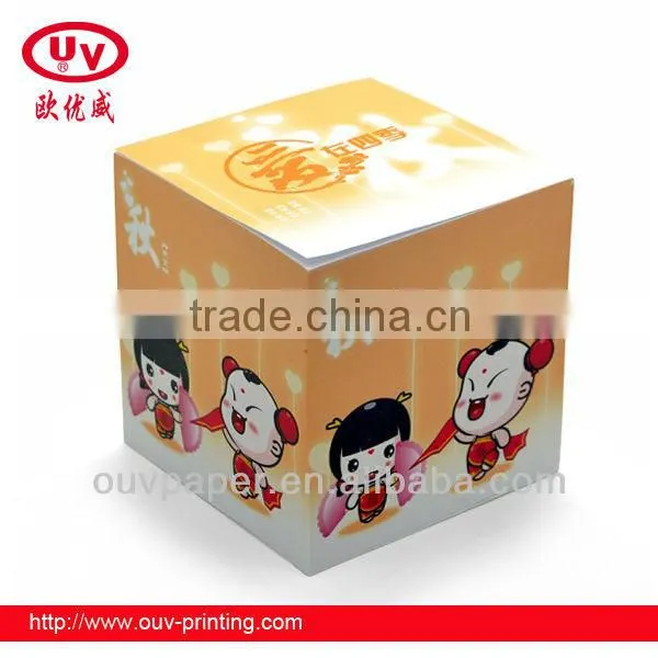 blank note cubes,paper block note cube memo cube