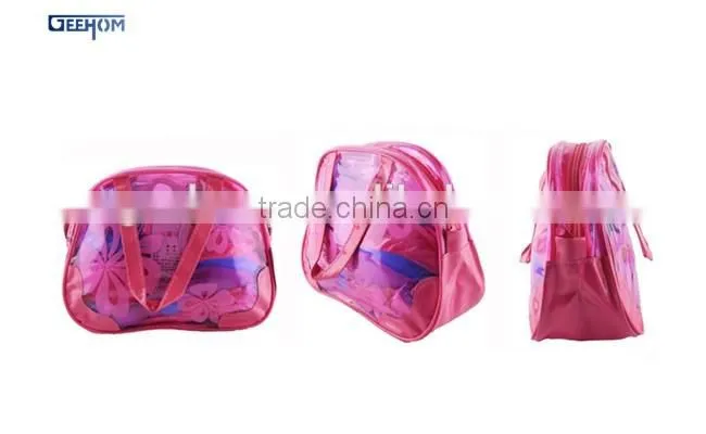 waterproof pvc handle toiletry bag