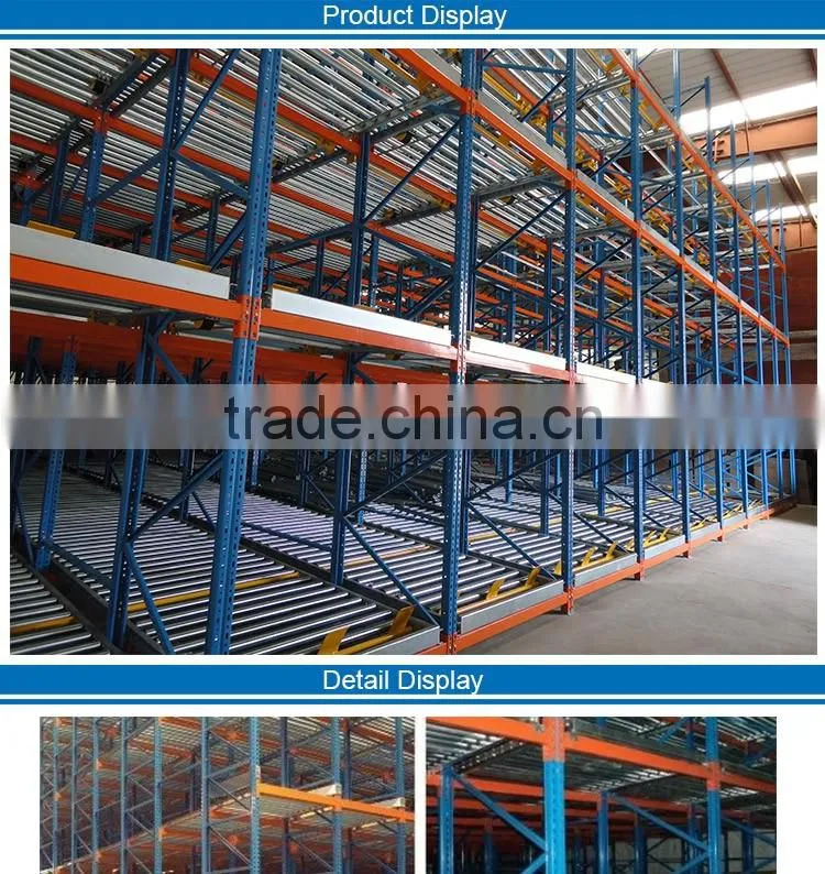 Mobile Warehouse storage Metal Palleting Flow Racking