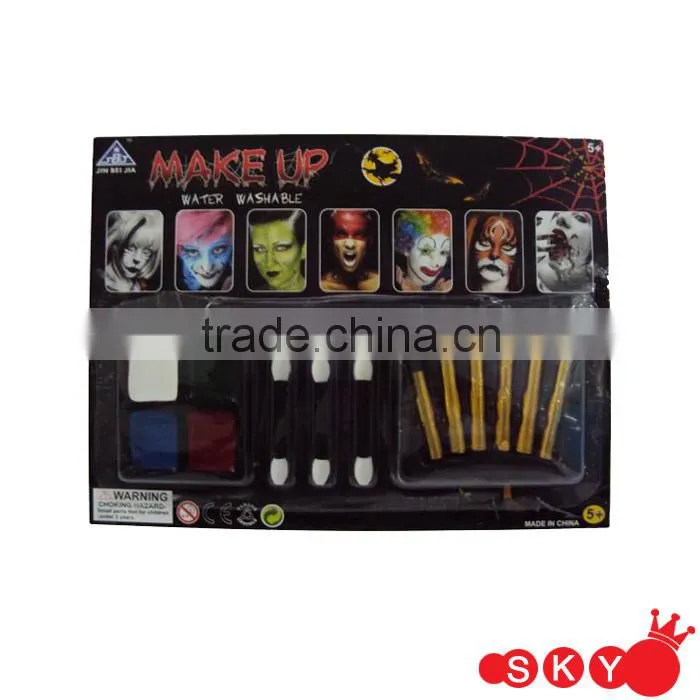 2014 professional halloween set Wholesale with makeup set best-selling in halloween