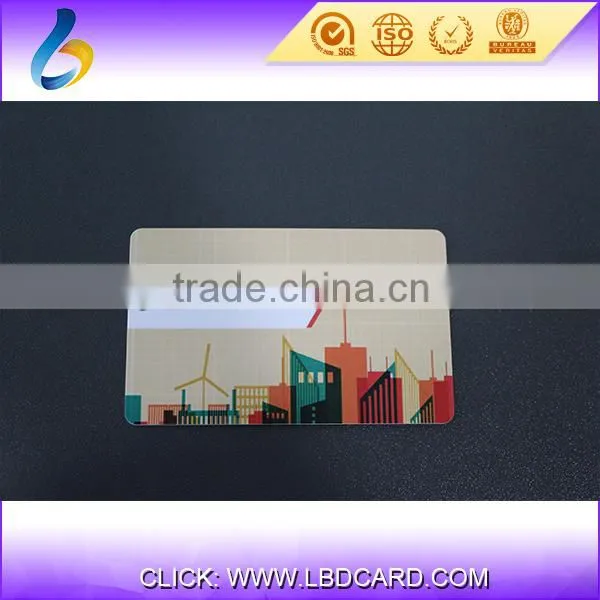 RFID 13.56MHZ CMYK MIFARE PLUS S 2k 4k Loco magnetic stripe card