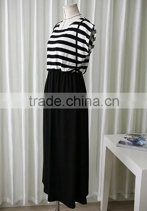Slim Stripe Suspender Skirt Maternity Dresses Clothes For Pregnant Women