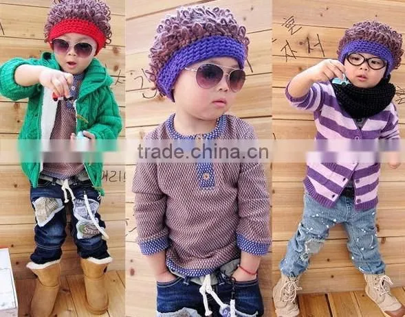 Fashionable rock style crazy hats for kids