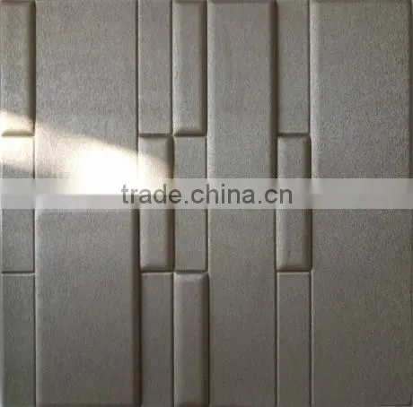 2016 new business 3D leather panel wall covering idea (Tommy)