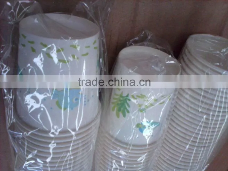 4 color print cute design disposable paper cups with factory price