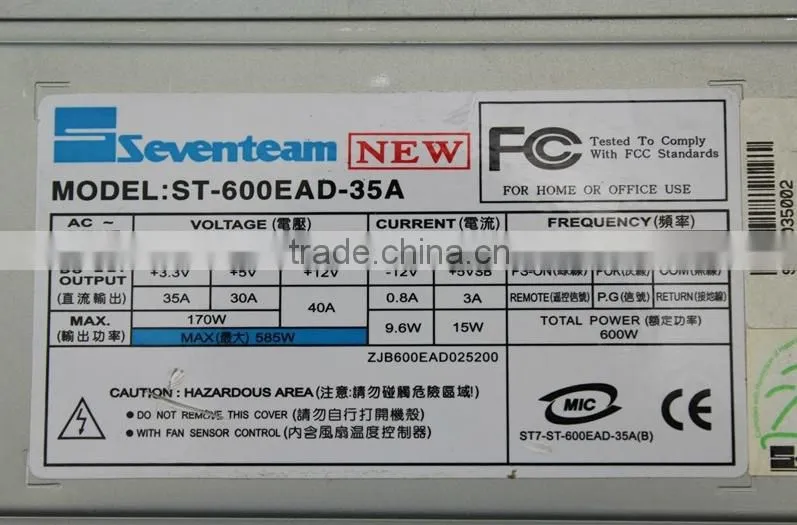 ST-600EAD-35A 600W Power Supply with warranty
