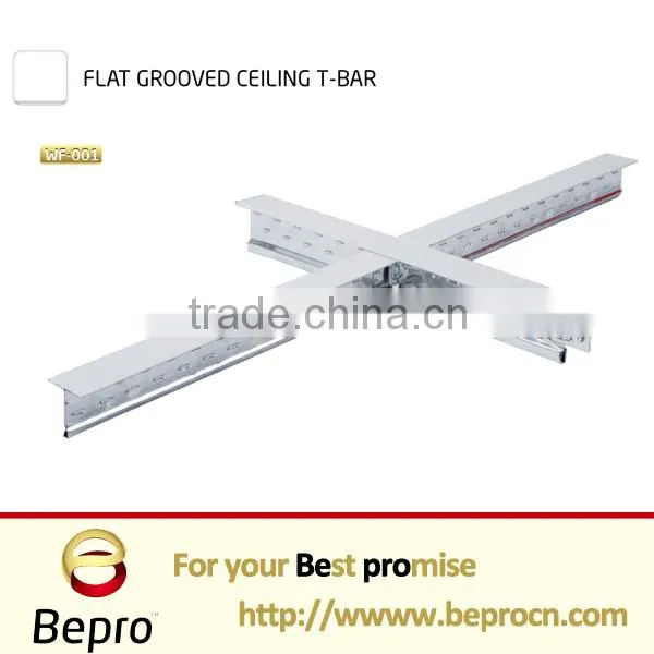 Flat suspended ceiling channel system