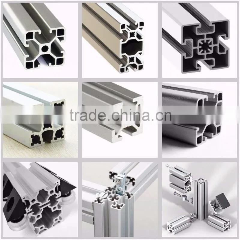 2016 Hot selling t slot and snap frame U slot aluminium profile