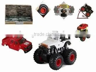 Plastic 4 Wheel Drive Friction Car For Child