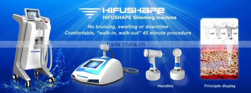 2015 leading body slimming spa use equipment HIFU ultrasound fat loss slimming device