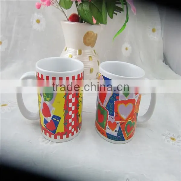 fine best quality good quality Ceramic mugs cups ,glazed color hot selling,custom logo designs,many designs with color box