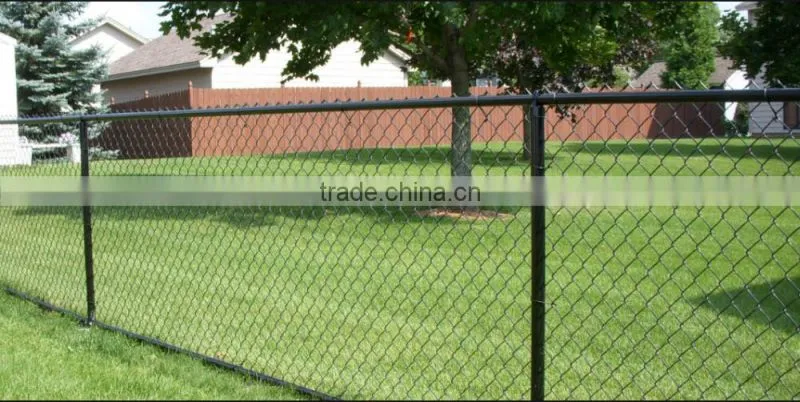 Diamond 65x65mm Hot dip galvanized wire woven Diamond Mesh Chainlink Fence