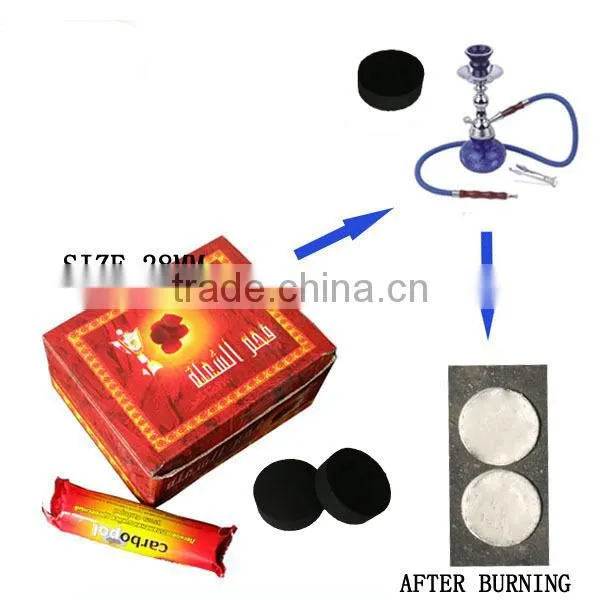charcoal briquettes and pillow shaped charcoals