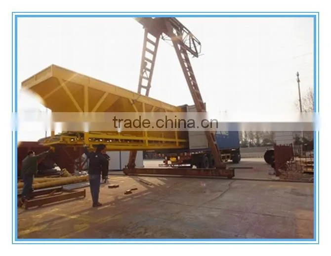 YHZS50 low cost mobile concrete batching plant for sale